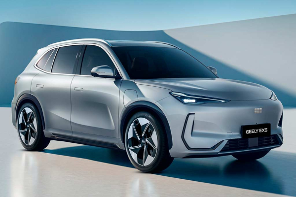 Цвета кузова Geely EX5: пять доступных оттенков для электрического кроссовера